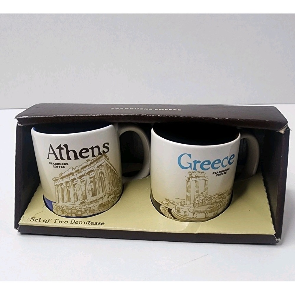 Greece Athens Starbucks Demitasse mug 3oz 89ml Global Icon Collector Series
